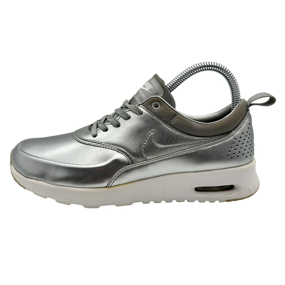 Nike Air Max Thea SE Women's Size 7 Metallic Silver Shoes Sneakers‎ 819640-001